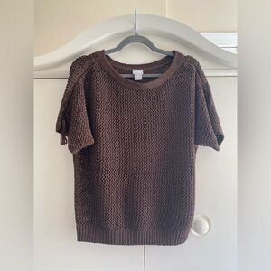 Chico's Dark Brown Knit Women's Sweater